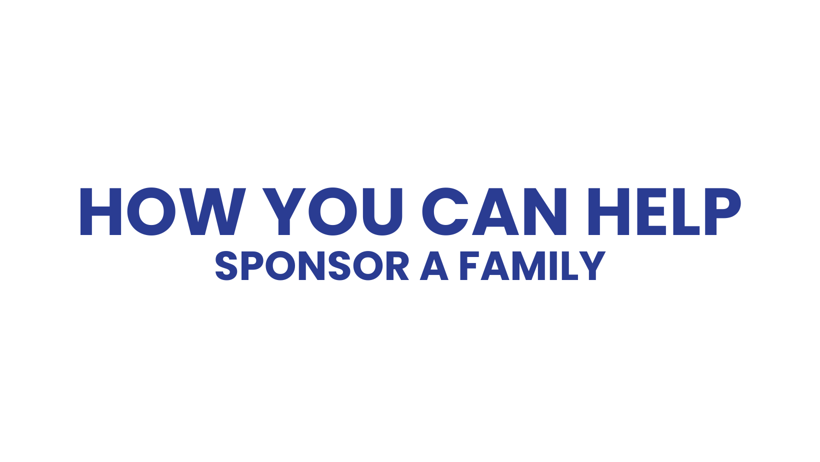 THF - Sponsor a Family